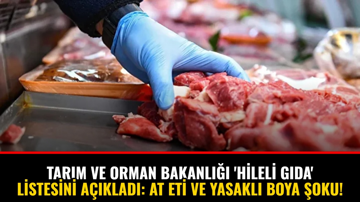 Tarım ve Orman Bakanlığı 'Hileli Gıda' Listesini Açıkladı: At Eti ve Yasaklı Boya Şoku!